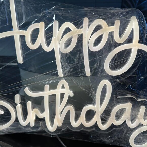 16.5 x 11.89 Inch Happy Birthday LED Neon Sign